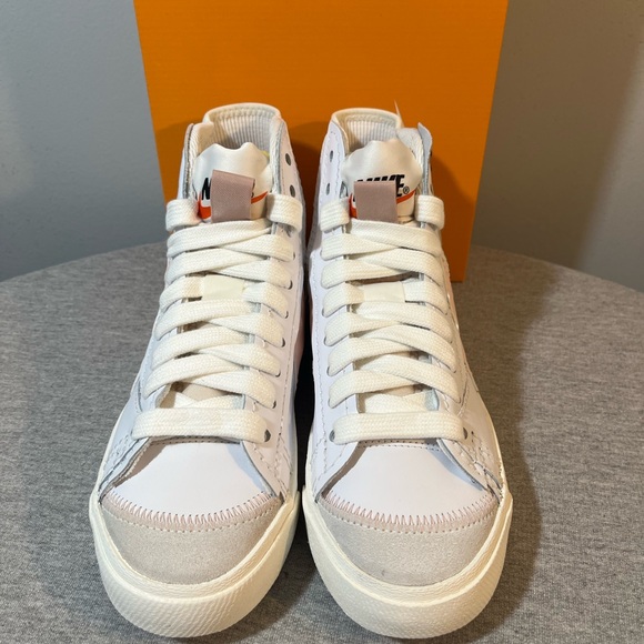 NIKE BLAZER MID '77 JUMBO White/Pink Sneaker Women's Shoe Size 8 DQ1471 101 - Picture 3 of 12